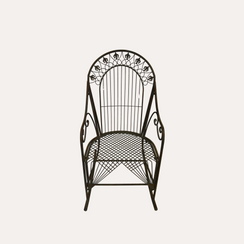 Sedia a Dondolo in Ferro da Esterno – Elegante e Resistente per Giardino e Terrazzo