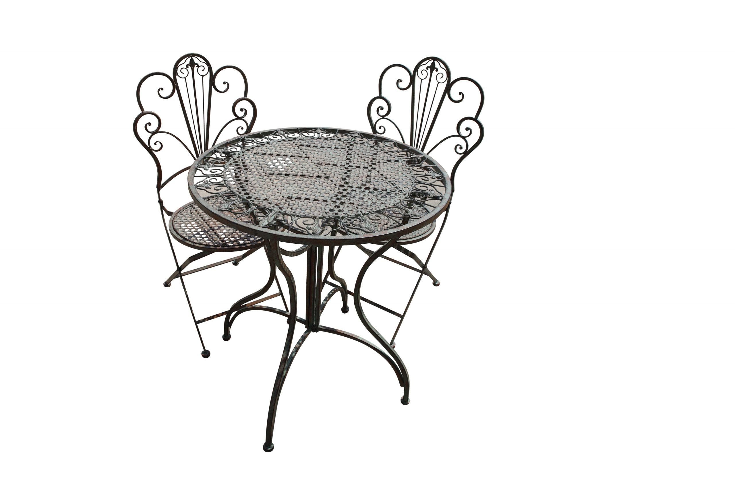 Iron Garden Set with Table and Chairs
