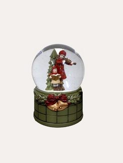 Sfera Natalizia con Bimbi – H 15 x D 10 cm