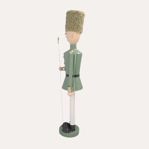 Soldatino in Latta con Stella Verde – H 60 x D 15 cm