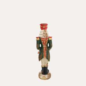 Pandeiro de Natal em Resina Vermelha H.60x15 cm - KeyHome Store