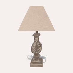 Lampada Barocca da Tavolo con Motivo Decorativo