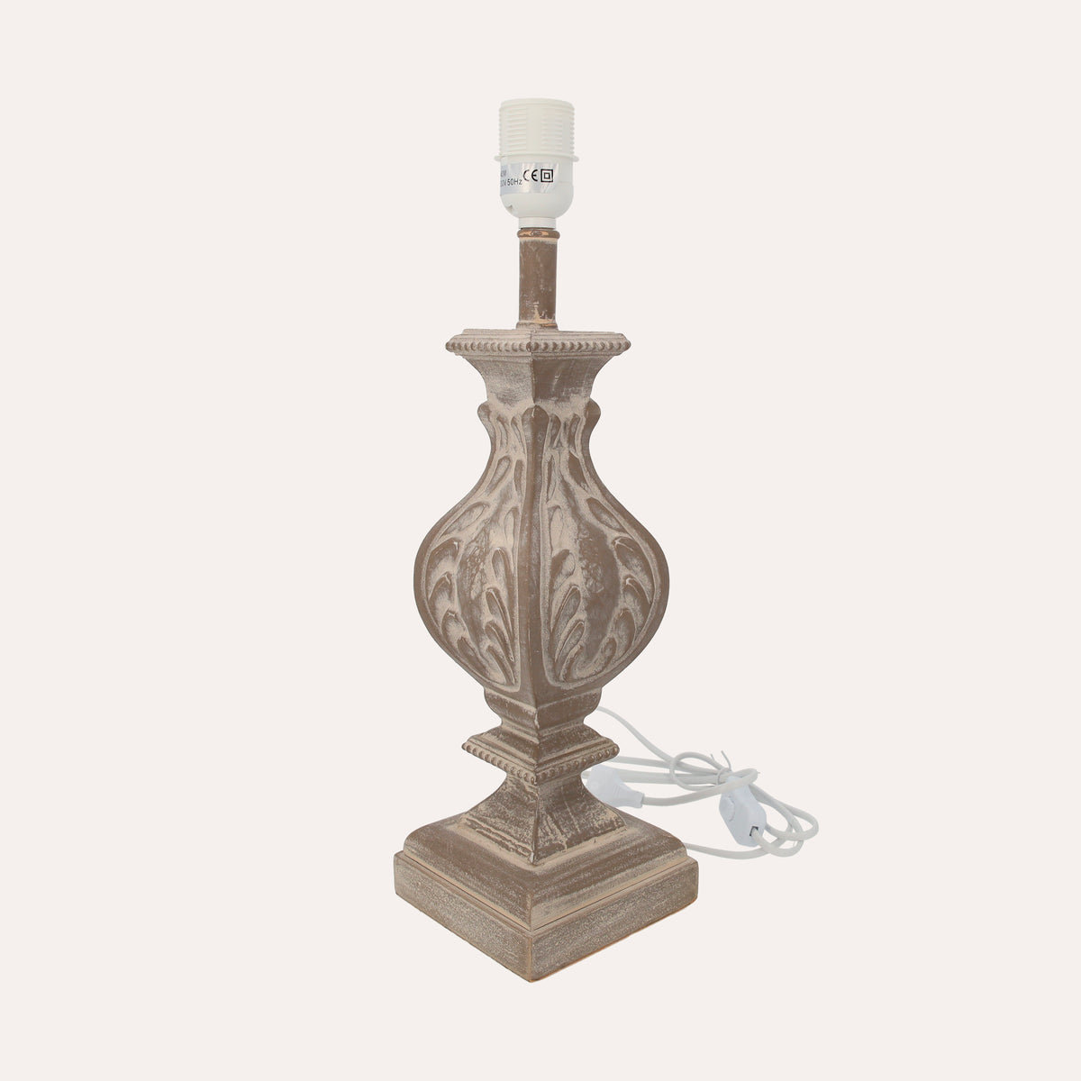 Lampada Barocca con Motivo Decorativo. Elegante Lampada da Tavolo per Stile Classico e Raffinato