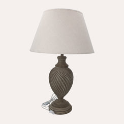 Twisted Lamp with Lampshade – Modern Design for Living Room and Bedroom