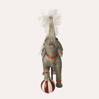 Giostra Elefante in Resina Ornamentale. Elegante Decorazione per Interni e Collezioni