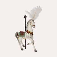Cavallo Giostra in Resina per Decorazioni Natalizie