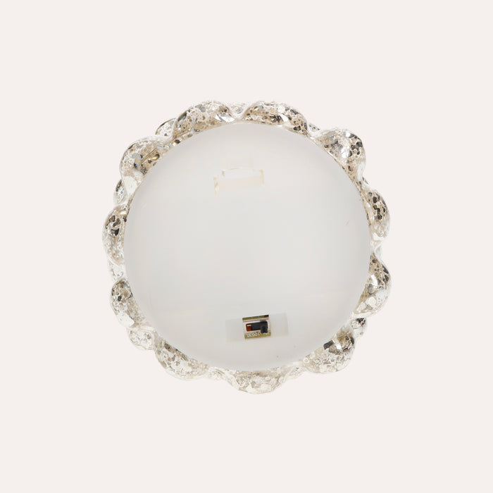Alberello a LED in Vetro Argento per Regali e Decorazioni