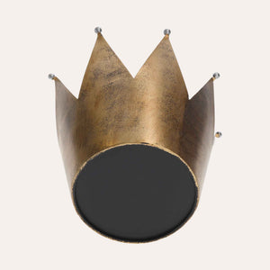 Corona in Metallo Oro Antichizzato per Decorazioni Eleganti