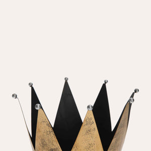 Corona in Metallo Oro Antichizzato per Decorazioni Eleganti