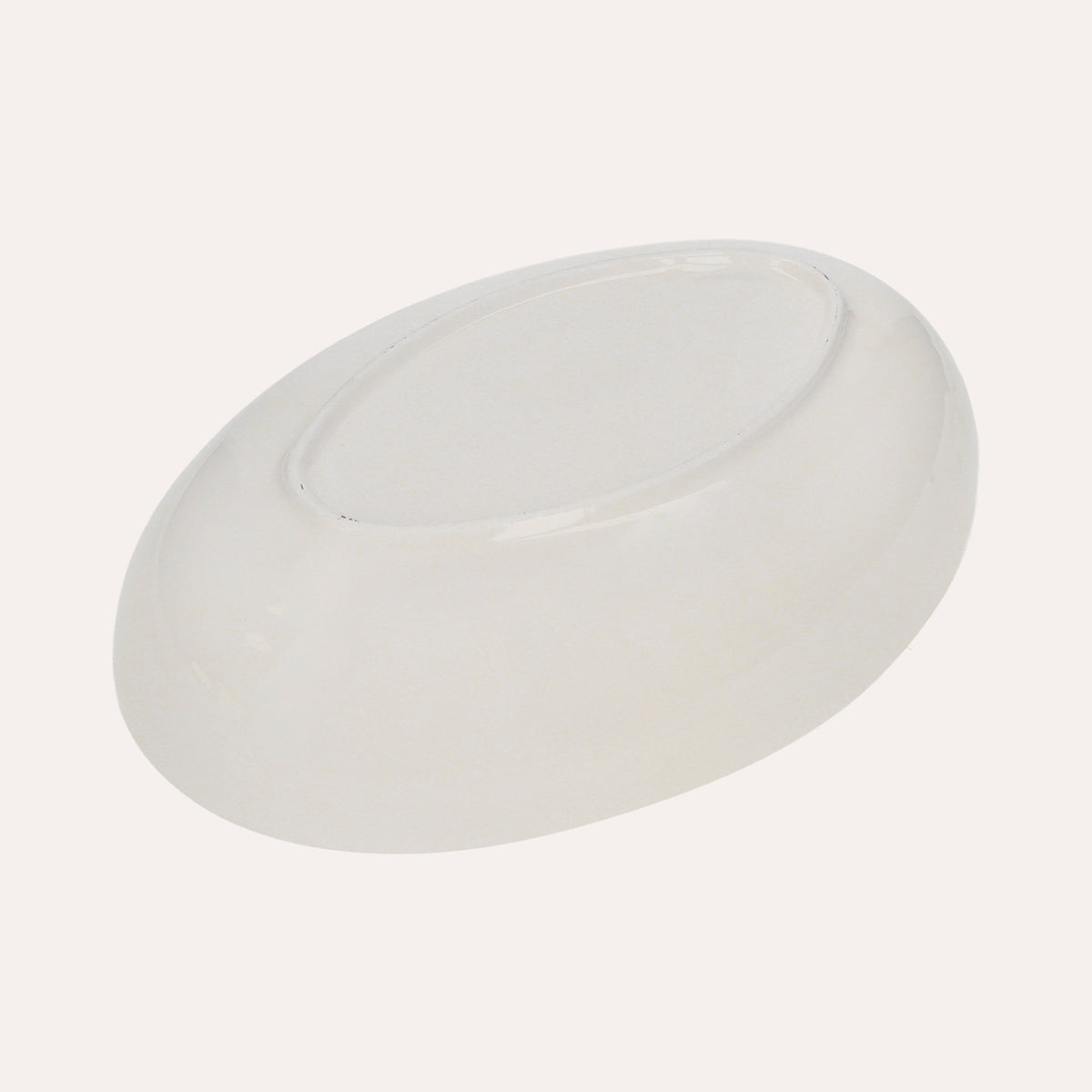 Vasca Ovale in Ceramica con Decorazioni marine di pesci