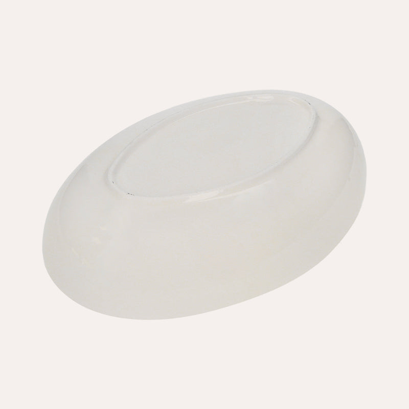 Vasca Ovale in Ceramica con Decorazioni marine di pesci