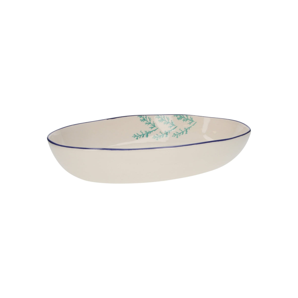 Vasca Ovale in Ceramica con Tartarughe per Insalate
