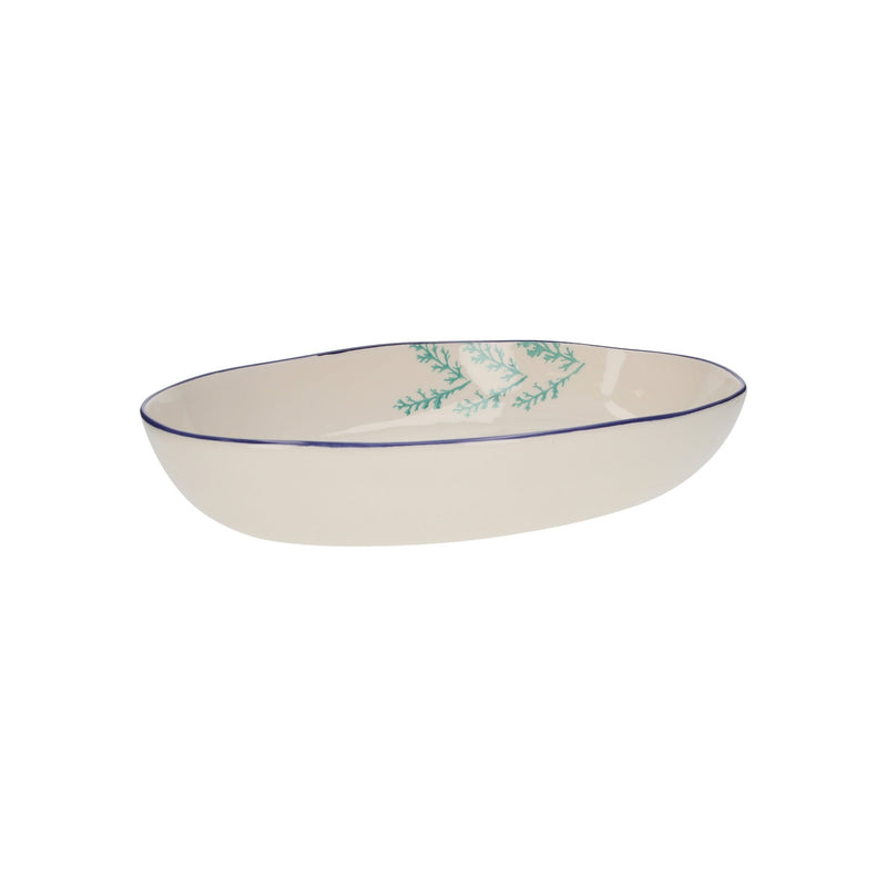 Vasca Ovale in Ceramica con Tartarughe per Insalate