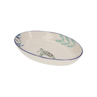 Vasca Ovale in Ceramica con Tartarughe per Insalate