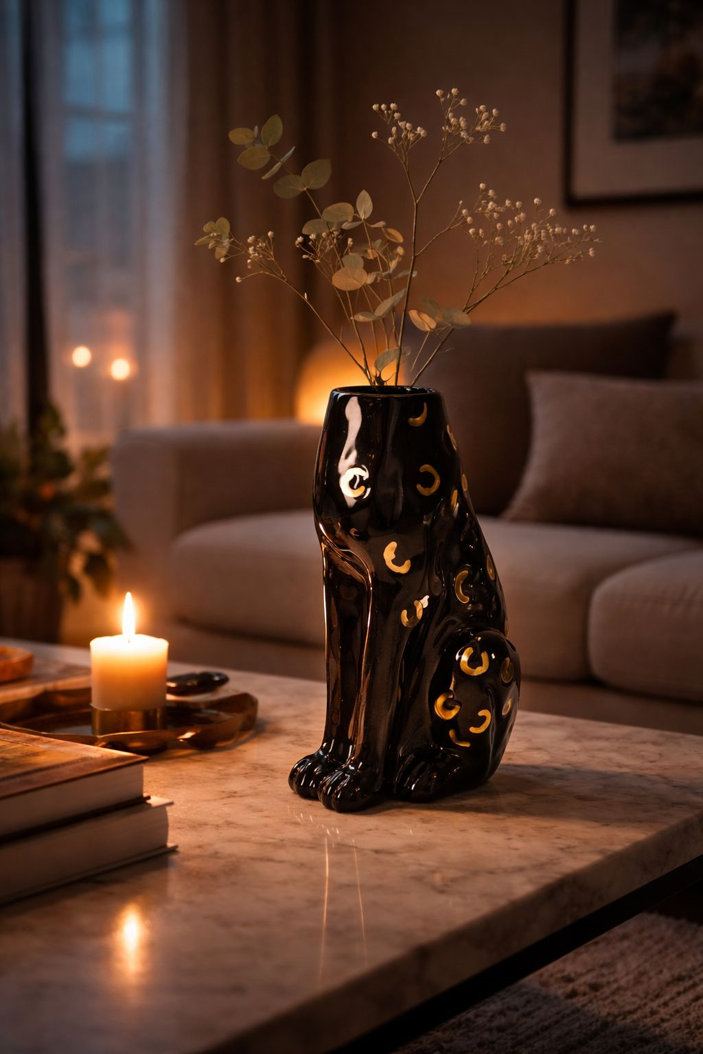 Vaso in Ceramica “Pantera” – Eleganza Moderna per la casa