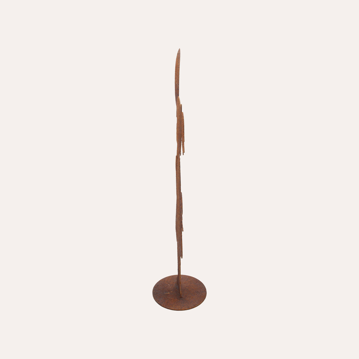 Bimba con Palloncino in Ferro Corten Marrone Ruggine (45x24x10 cm)