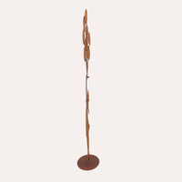 Bimba con Palloncini Grande in Ferro Corten Marrone Ruggine( 120x45x18 cm)