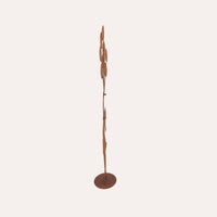 Bimba con Palloncini in Ferro Corten Marrone Ruggine ( 80x30x12 cm)