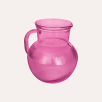 Brocca da Tavola in Vetro riciclato, colore Fucsia, altezza cm 20