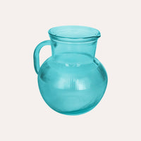 Brocca da Tavola in Vetro Riciclato Azzurro – Caraffa per Bevande e Aperitivi