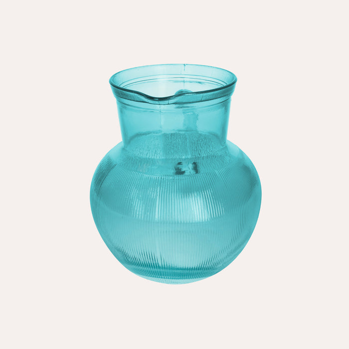 Brocca da Tavola in Vetro Riciclato Azzurro – Caraffa per Bevande e Aperitivi
