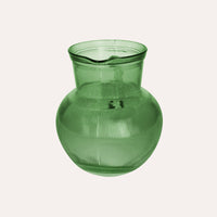 Brocca da Tavola in Vetro riciclato, colore Verde, altezza cm 20