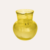Brocca da Tavola in Vetro riciclato, colore Giallo, altezza cm 20