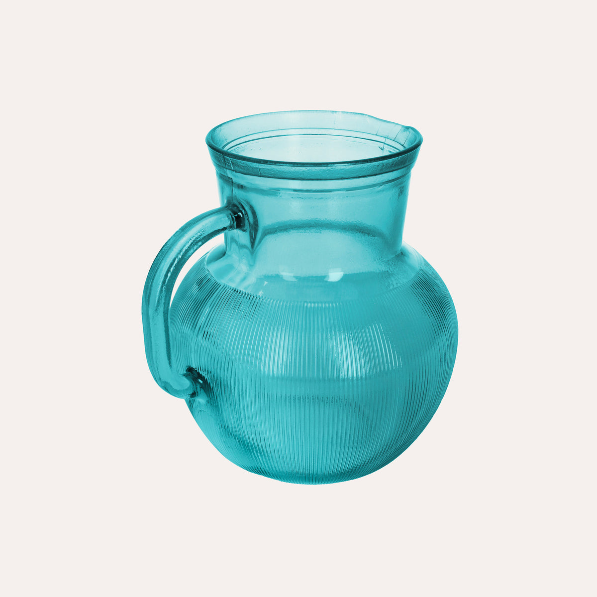 Brocca da Tavola in Vetro Riciclato Azzurro – Caraffa per Bevande e Aperitivi