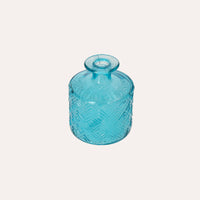 Set of 6 Colorful Recycled Glass Bottles – Mini Decorative Vases for the Home 
