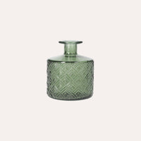 Set of 6 Colorful Recycled Glass Bottles – Mini Decorative Vases for the Home 