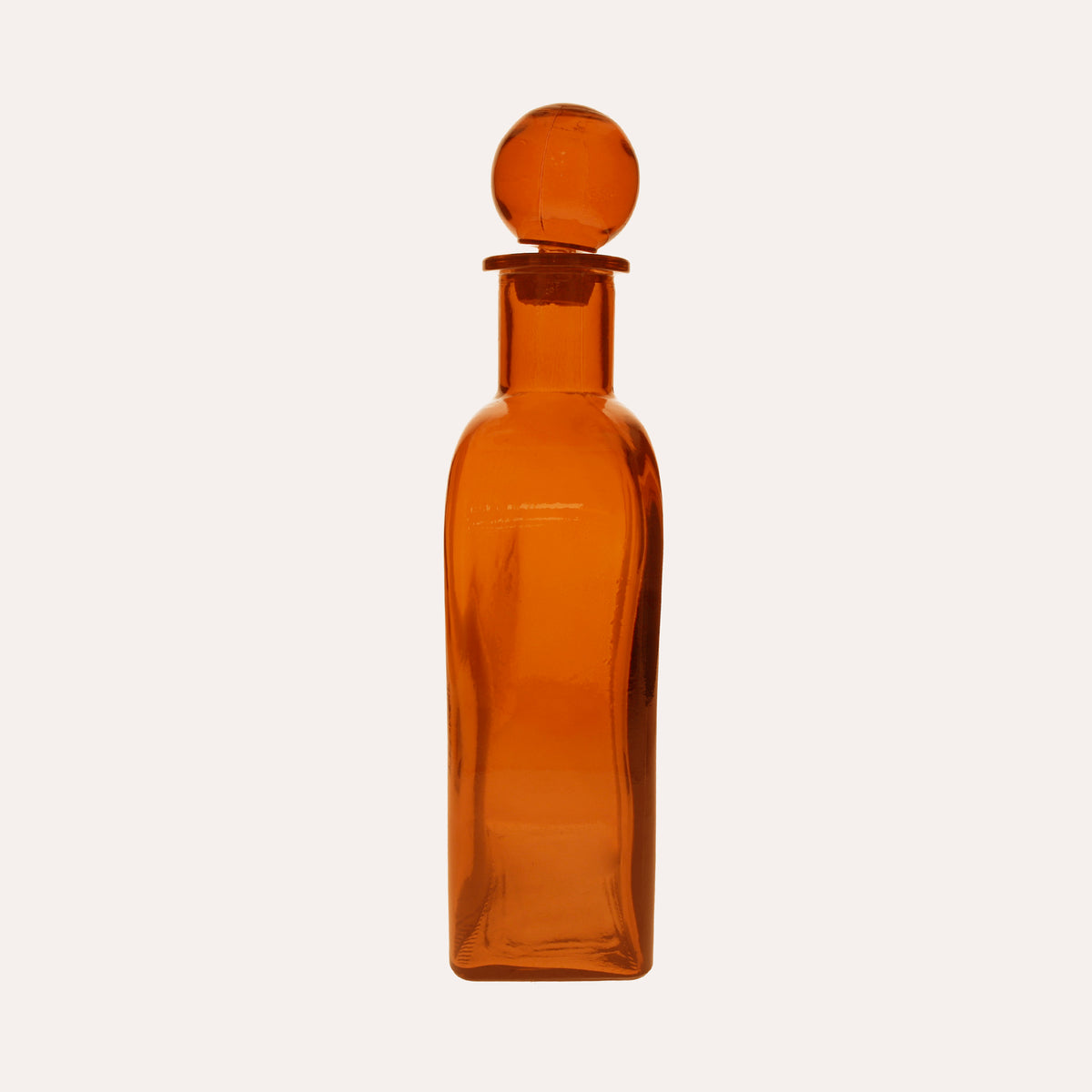 Bottiglia in vetro con Tappo (19x46cm) - Arancio