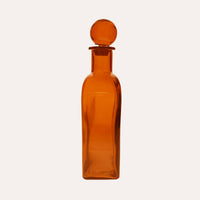 Bottiglia in vetro con Tappo (19x46cm) - Arancio