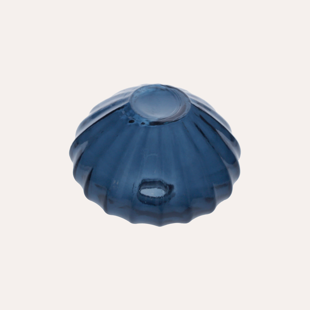 Vaso Ovale in Vetro Riciclato Blu Cobalto