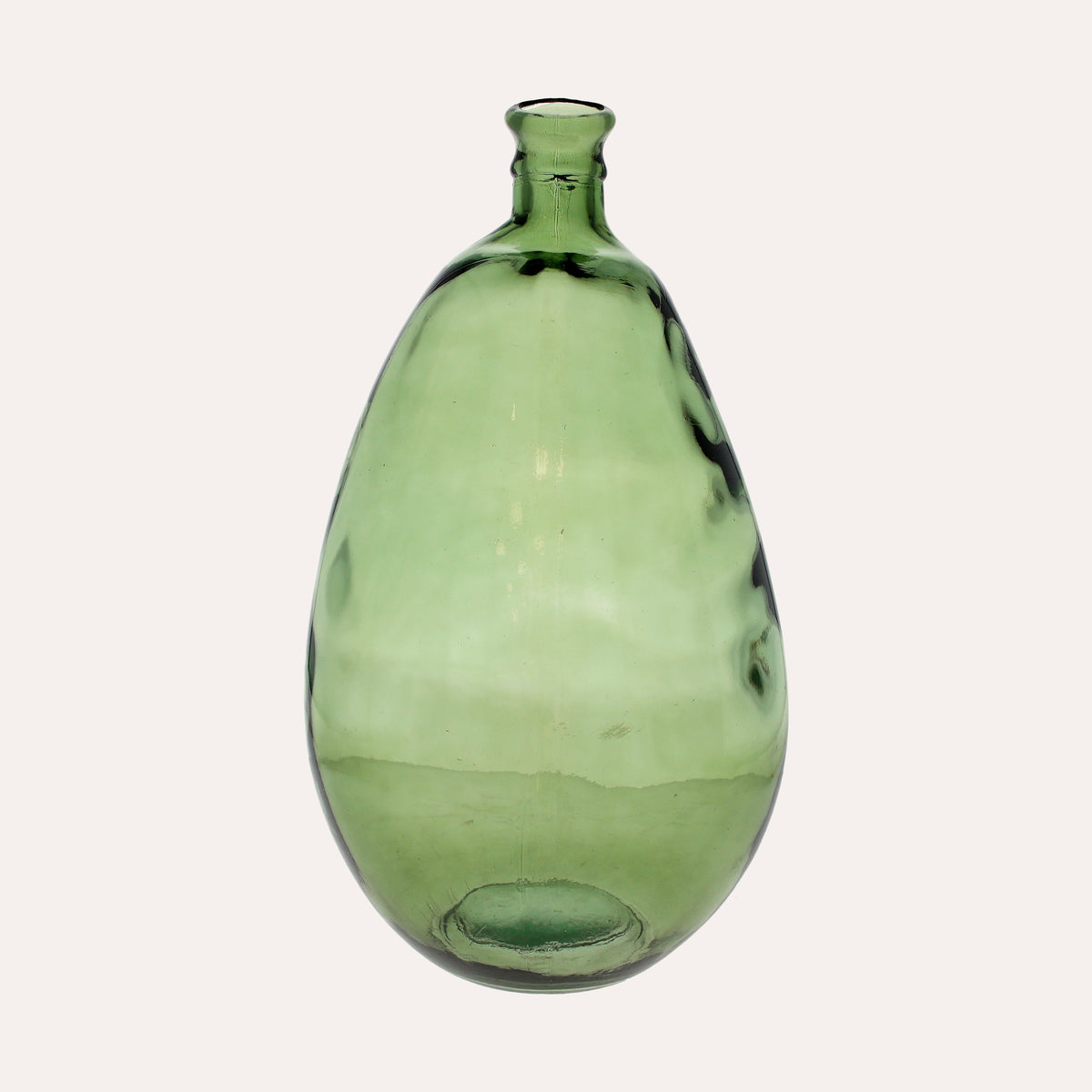 Otre Verde in Vetro. Contenitore e vaso Decorativo in Vetro per Casa e Arredamento Elegante