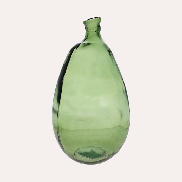 Otre Verde in Vetro. Contenitore e vaso Decorativo in Vetro per Casa e Arredamento Elegante