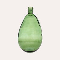 Otre Verde in Vetro. Contenitore e vaso Decorativo in Vetro per Casa e Arredamento Elegante