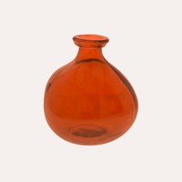 Boccia in Vetro Decorativa (18x16cm) - Arancio