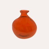 Boccia in Vetro Decorativa (18x16cm) - Arancio