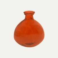 Boccia in Vetro Decorativa (18x16cm) - Arancio