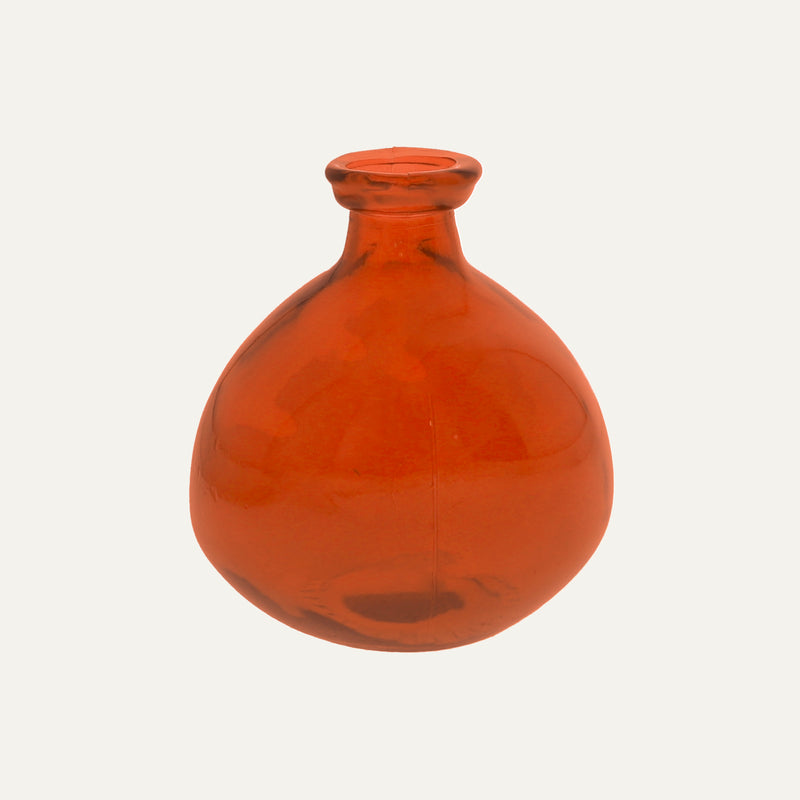 Boccia in Vetro Decorativa (18x16cm) - Arancio