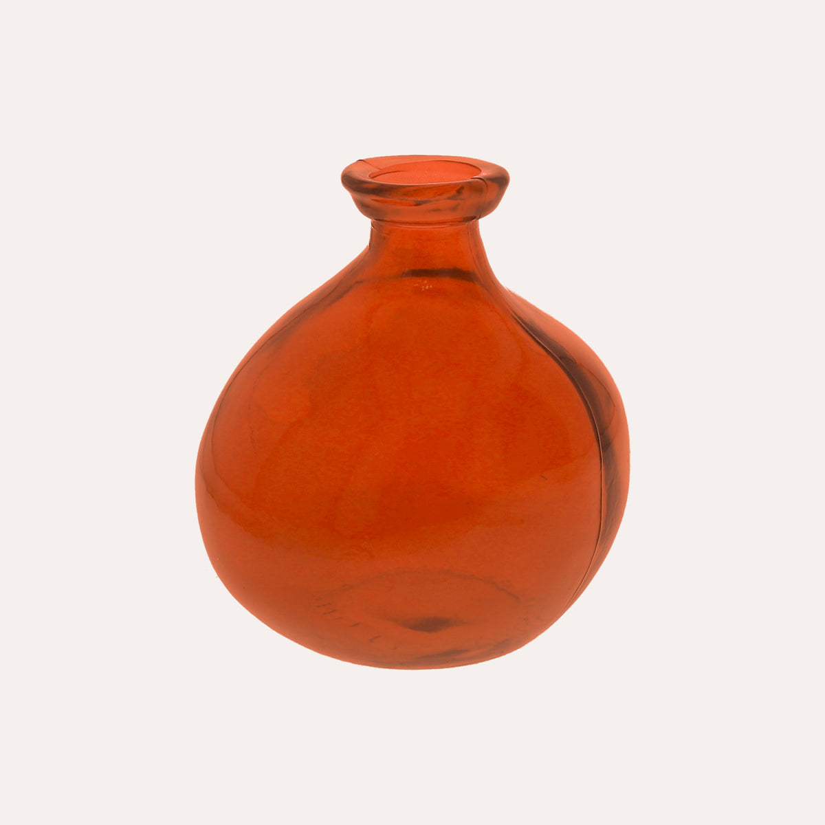 Boccia in Vetro Decorativa (18x16cm) - Arancio