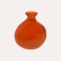 Boccia in Vetro Decorativa (18x16cm) - Arancio