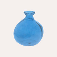 Boccia in Vetro Decorativa (18x16cm) - Blu
