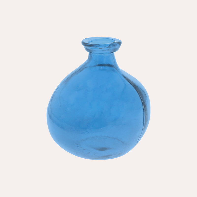 Boccia in Vetro Decorativa (18x16cm) - Blu