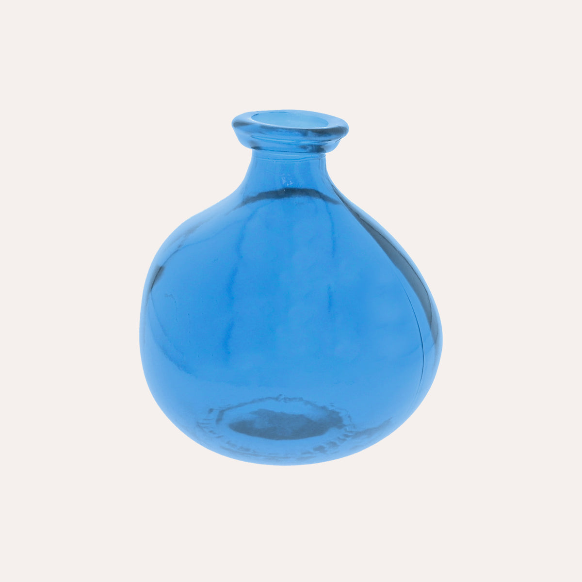 Boccia in Vetro Decorativa (18x16cm) - Blu