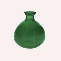 Boccia Decorativa in Vetro Riciclato 18x16 cm – Verde