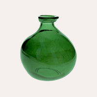 Boccia Decorativa in Vetro Riciclato 18x16 cm – Verde