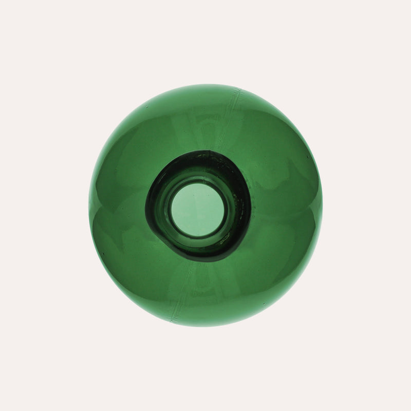 Boccia Decorativa in Vetro Riciclato 18x16 cm – Verde