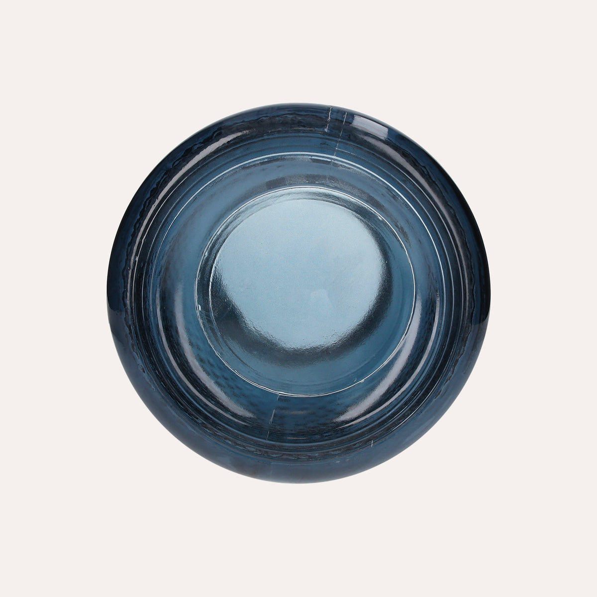 Vaso Decorativo Diamante in Vetro Riciclato Blu Cobalto