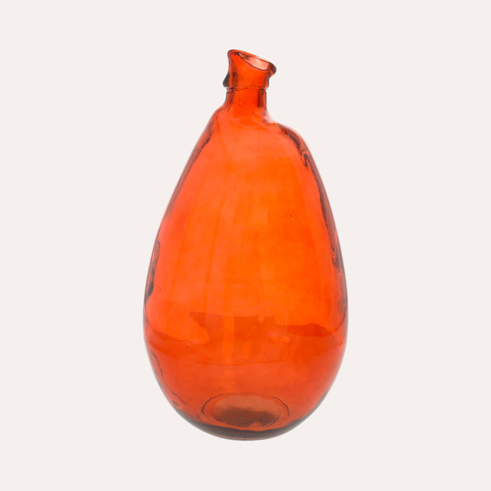 Otre Arancio in Vetro – Contenitore di arredo e Vaso Decorativo per Casa